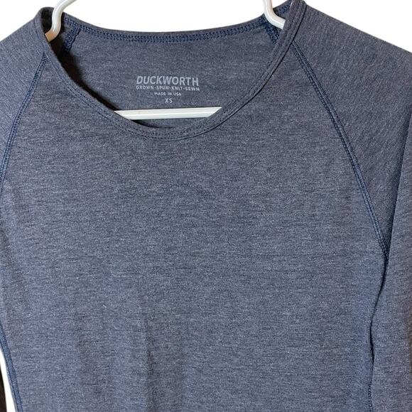 Duckworth Women’s Sz XS Long Sleeve Wool Blend Shirt in Blue - Picture 2 of 7